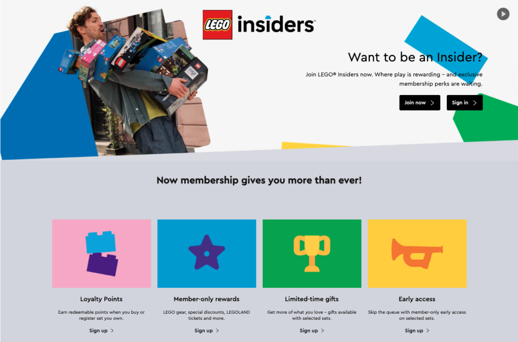 LEGO Insiders benefits